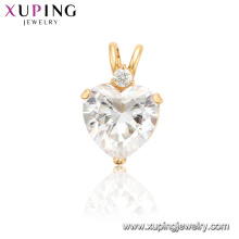 34224 xuping lujo simulación chrystal corazón mujeres colgante encantos